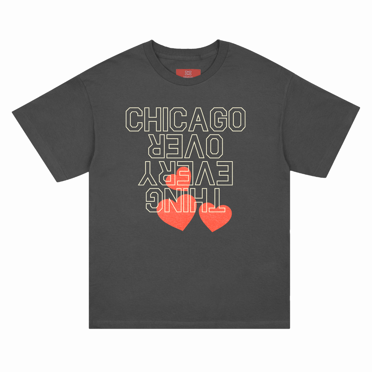 Classic Heart Tee (Dark Grey)