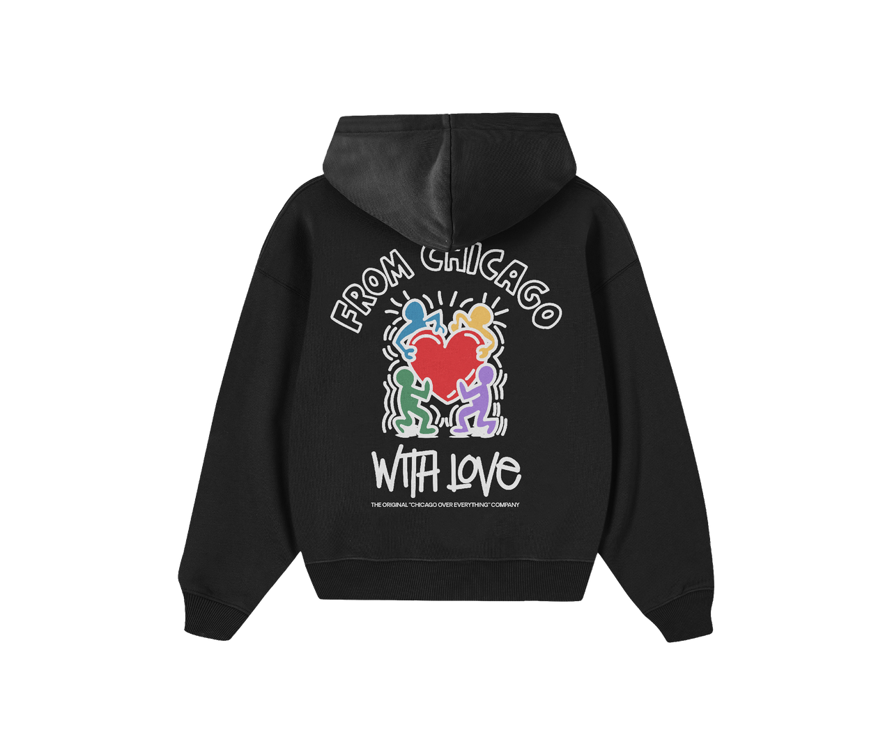 WITH LOVE ART Hoodie (Black)