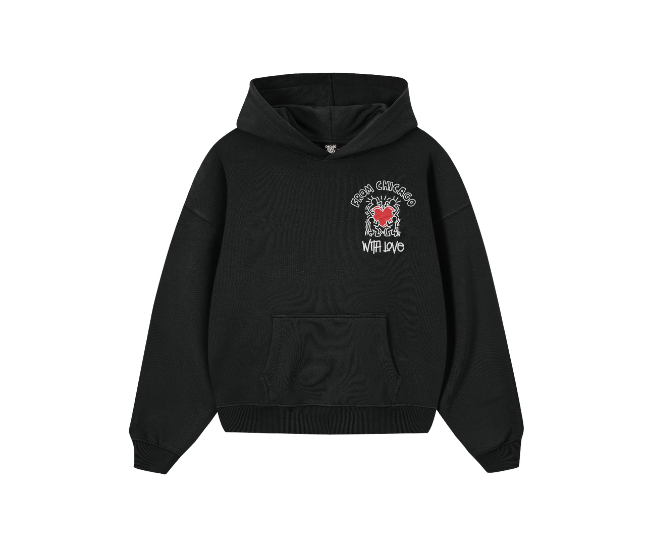 WITH LOVE ART Hoodie (Black)