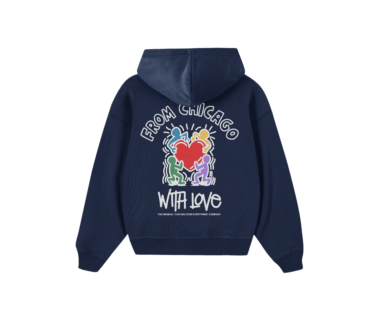 WITH LOVE ART Hoodie (Navy)