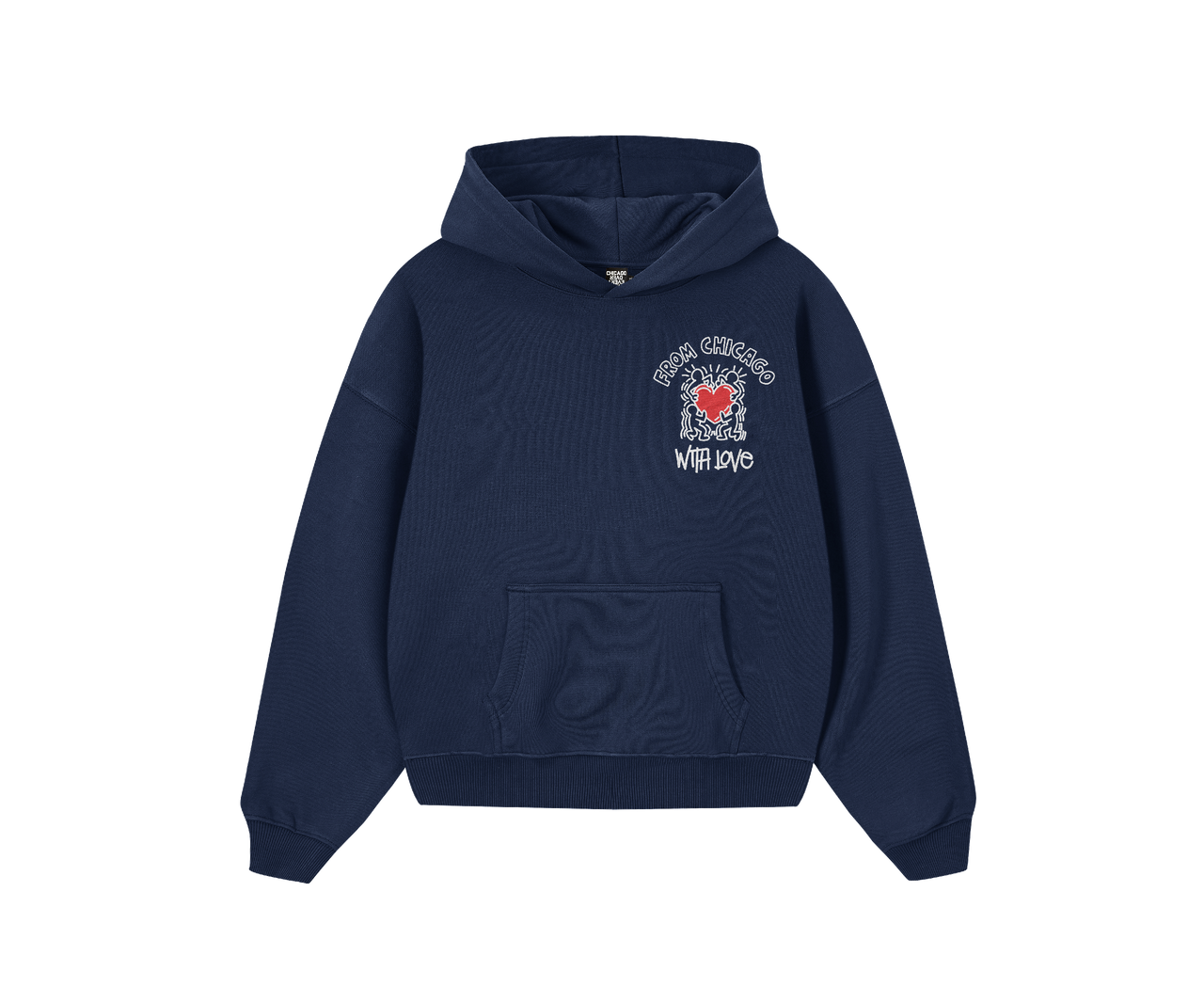 WITH LOVE ART Hoodie (Navy)