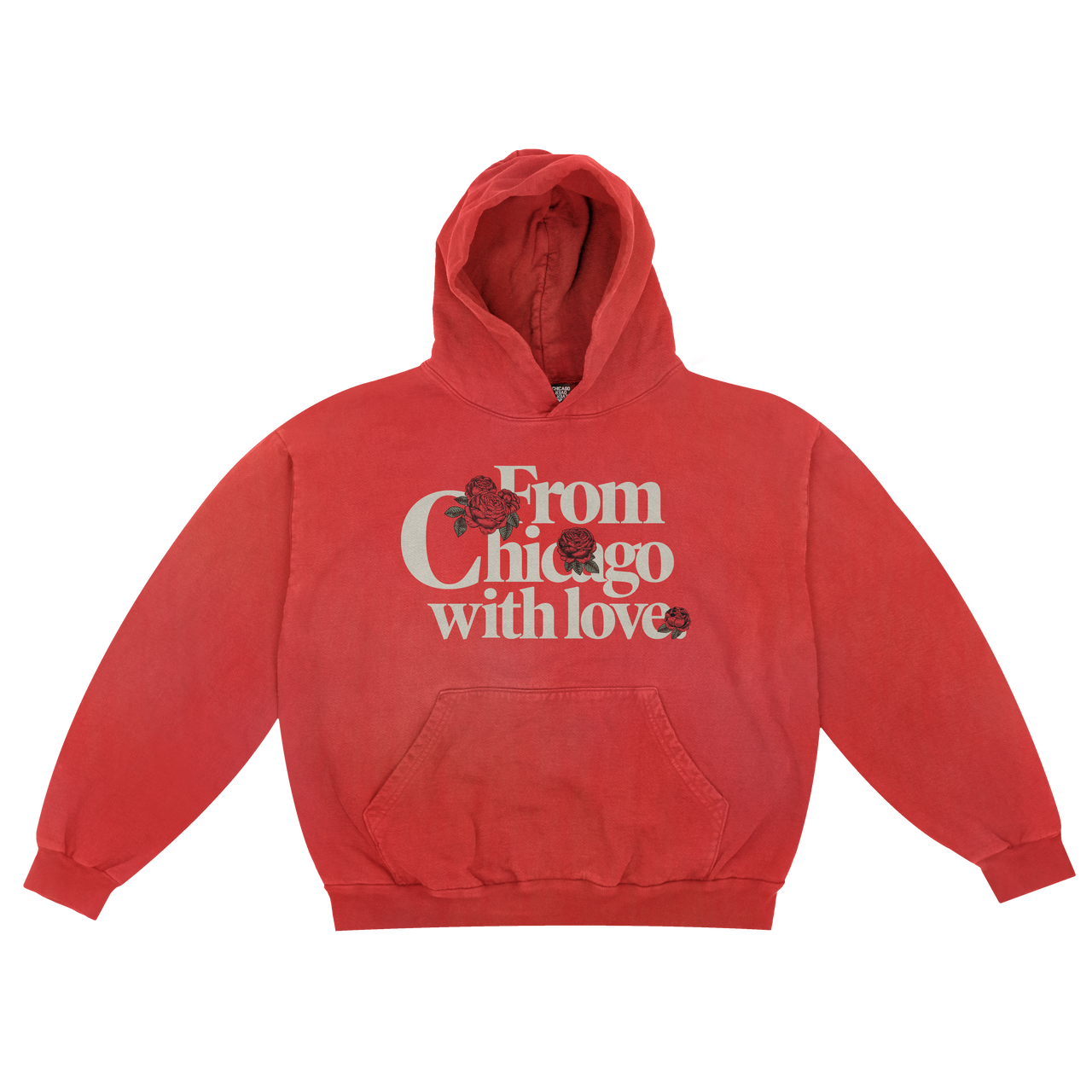 Roses With Love Hoodie (Washed Red)