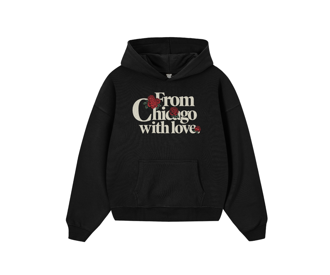 Roses With Love Hoodie (Black)