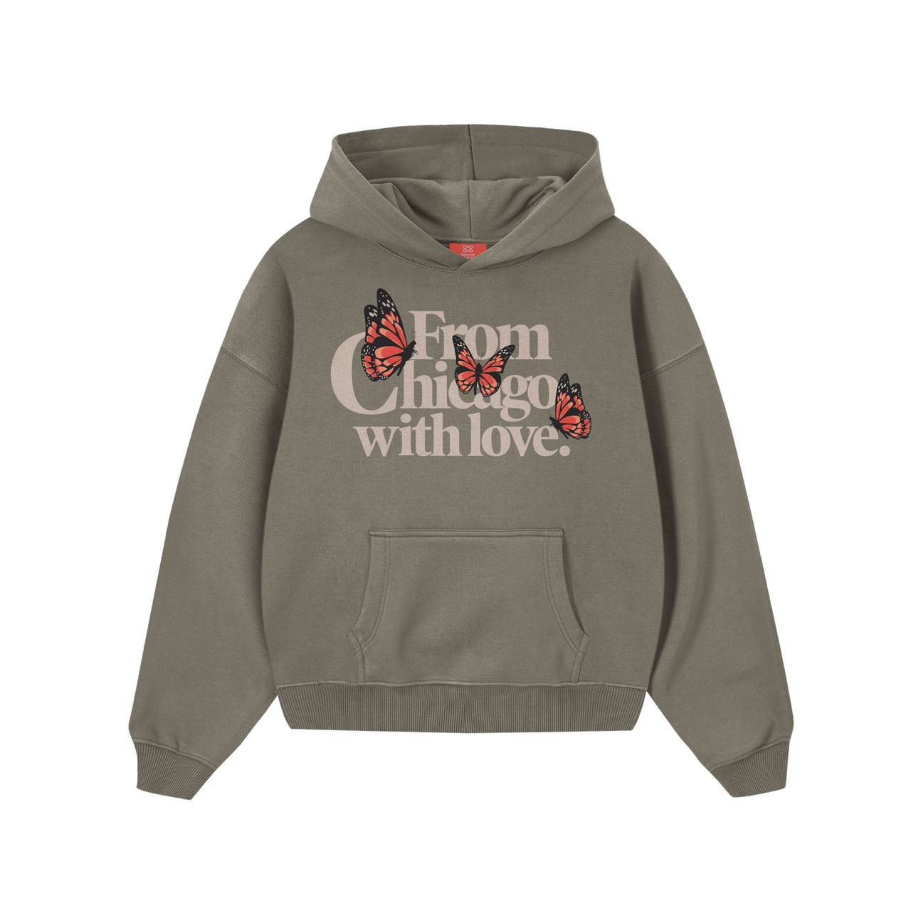 With Love Classic Hoodie (Olive Green)