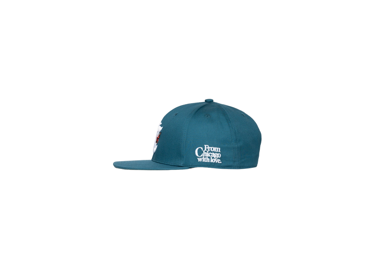 With Love Snapback (Petrol Blue)